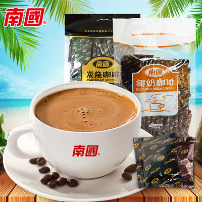 海南特产南国炭烧咖啡椰奶咖啡680克1袋40小包香醇浓郁 （食品）